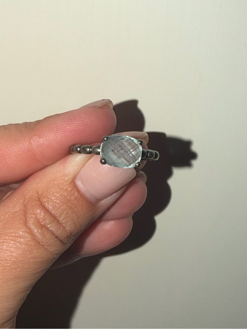 Pandora Ring with Blue Stone